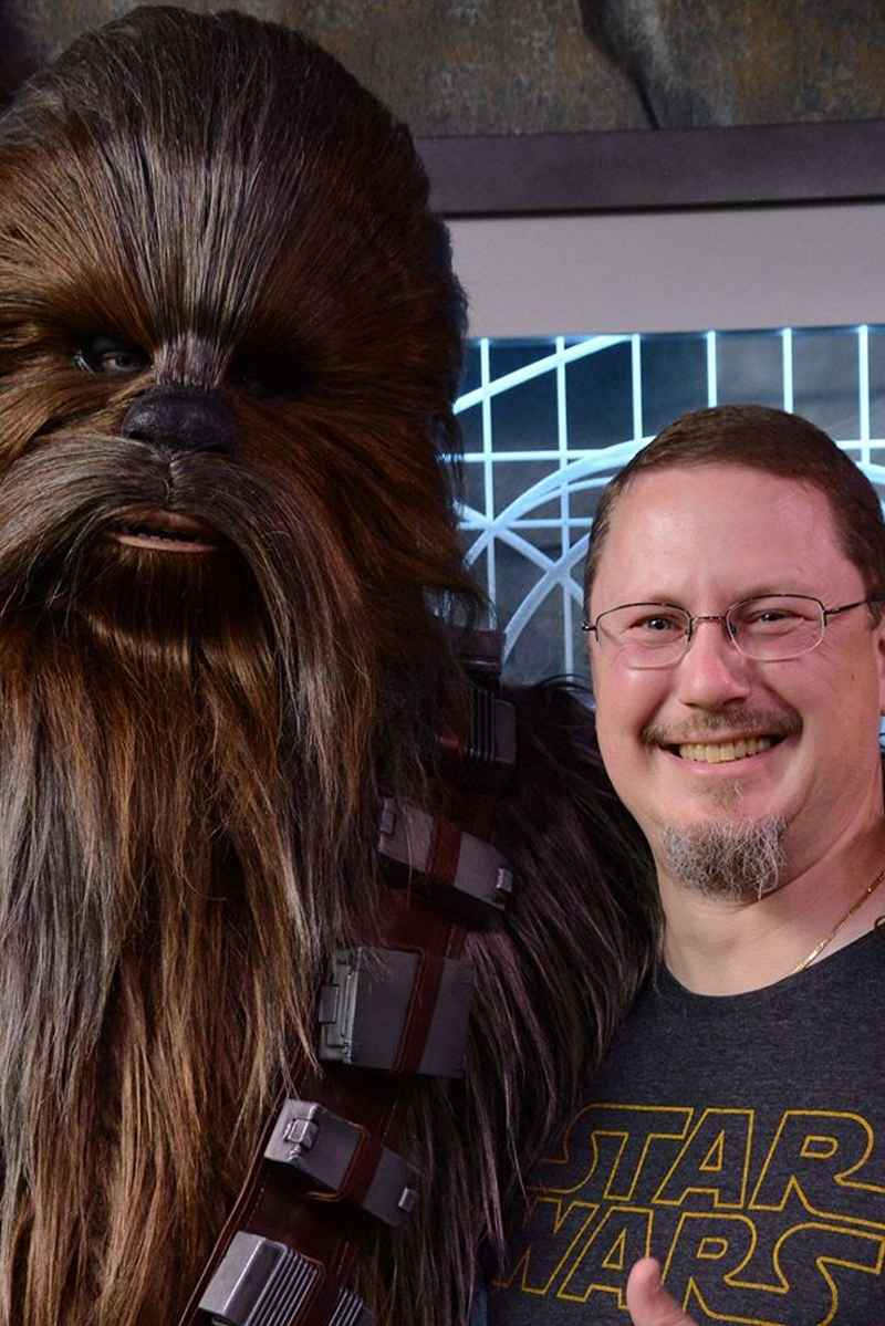 Eric Gale and Chewbacca